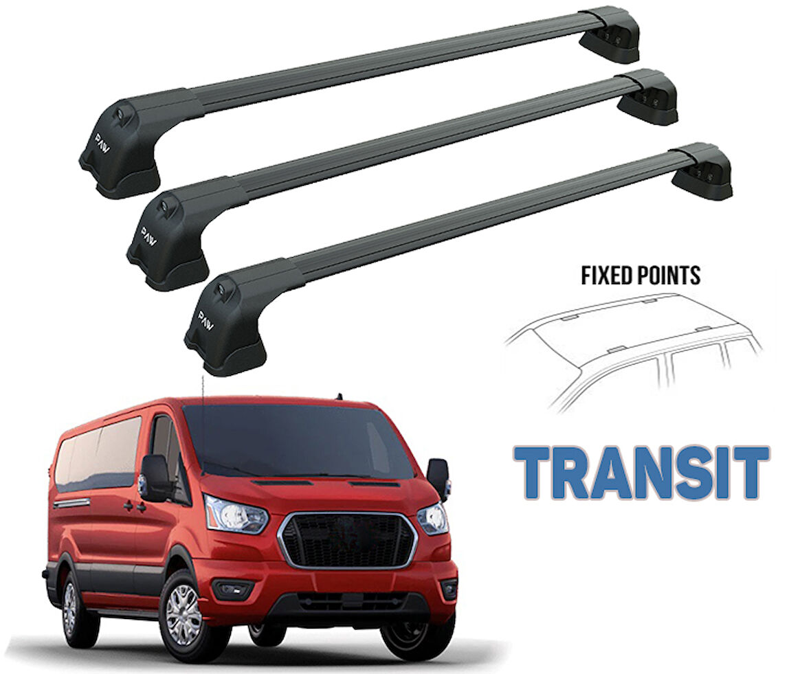 PAW Pro 3 Ford Otosan Transıt Custom Ara Atkısı Siyah 3 lü Set