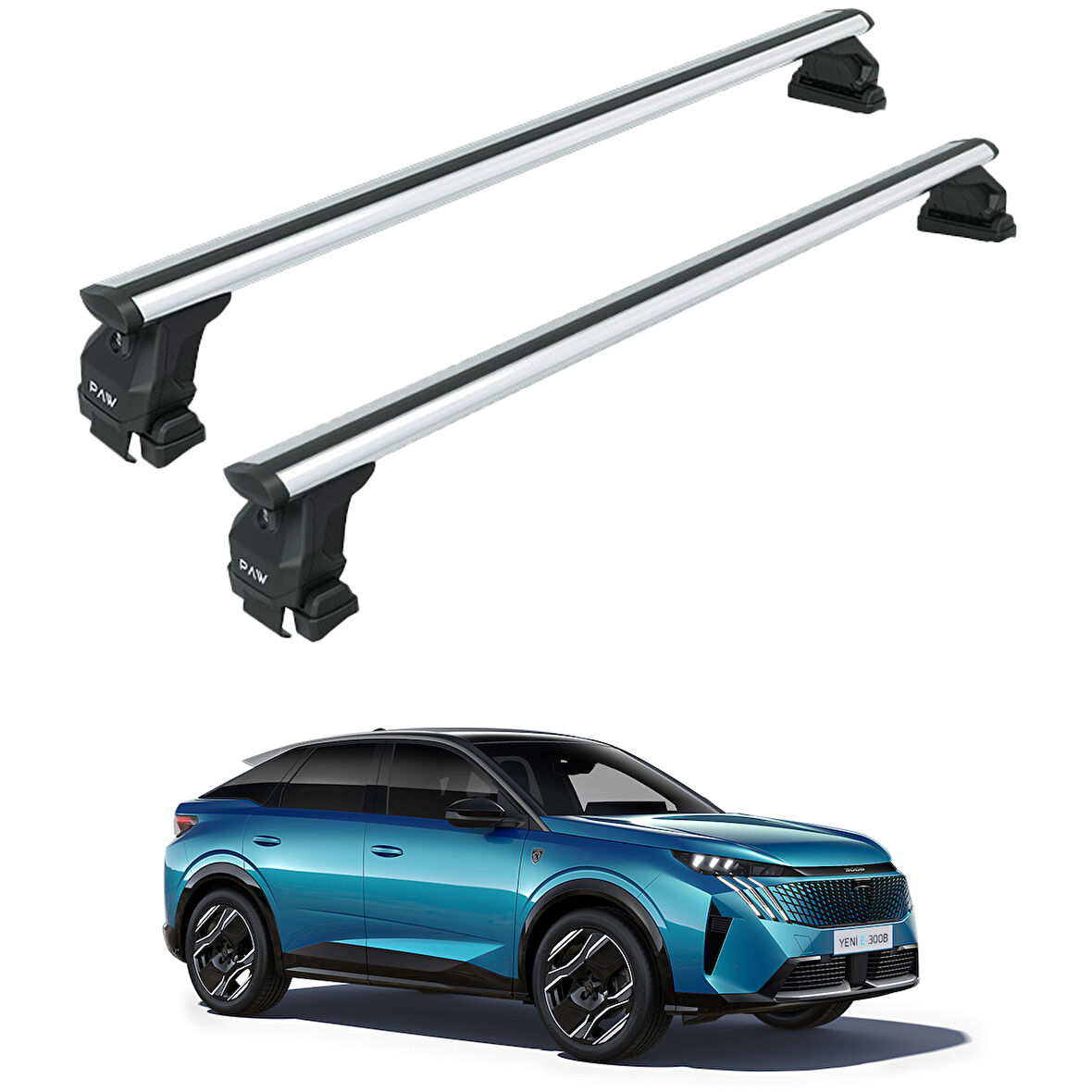 Peugeot 3008 Portbagaj Taşıyıcı Ara Atkısı Oluksuz Toros Pro 4 Gri