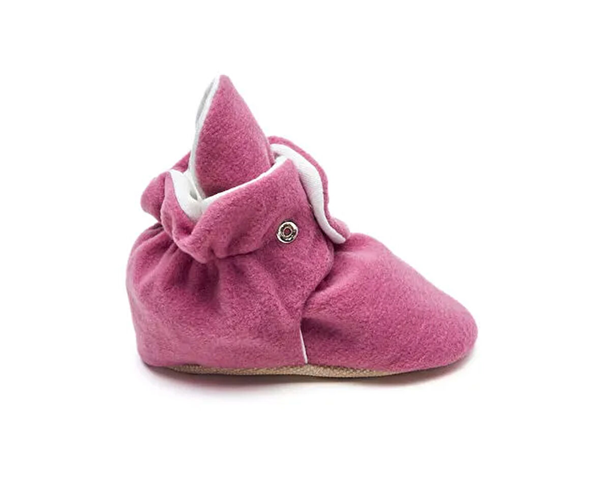 First Step Çıtçıtlı Kaydırmaz Taban Patik Bebek Kaydırmaz Taban Çıtçıtlı Patik F-850-GUL-KURUSU Pembe