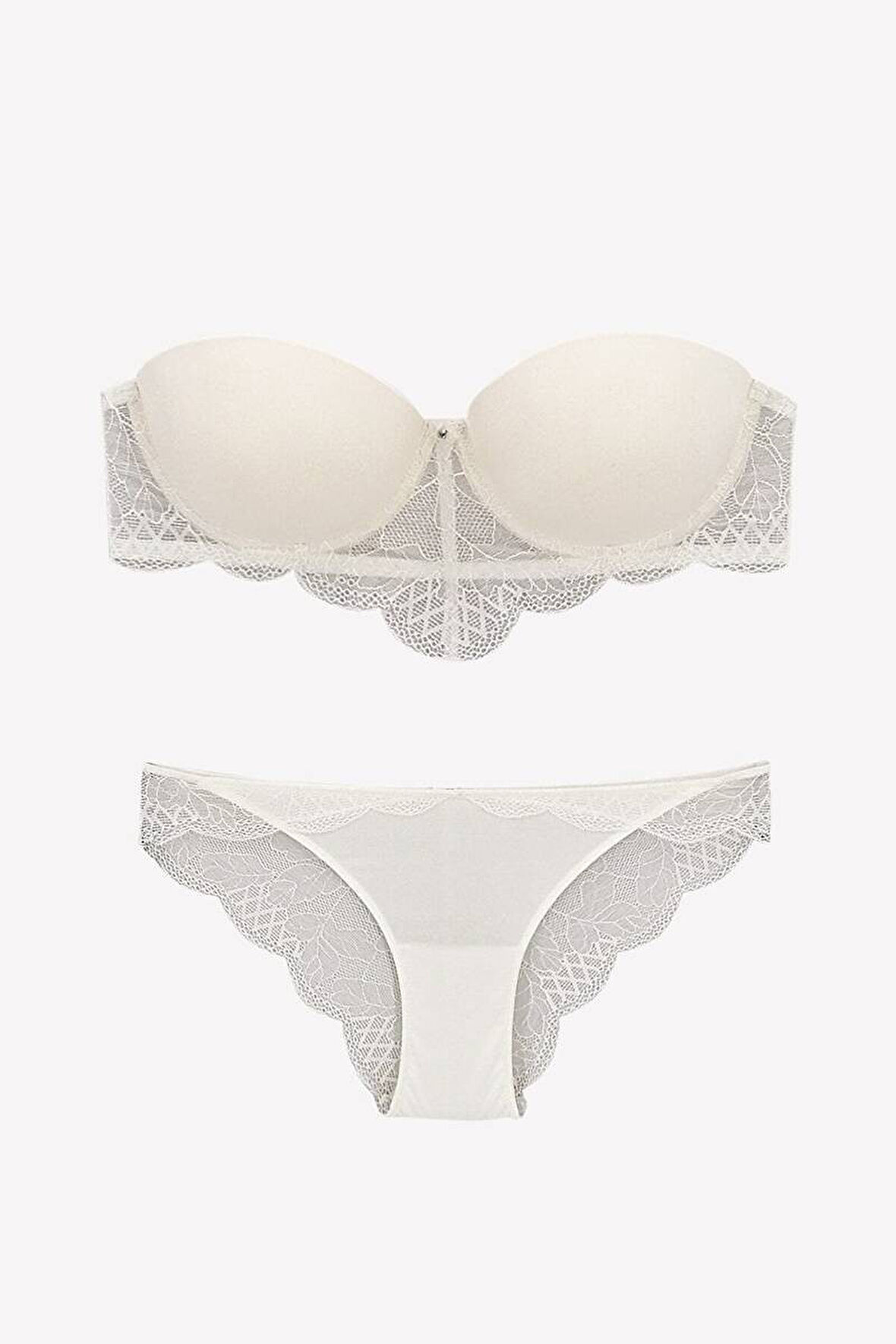 Pierre Cardin Kadın Dolgulu Straplez Sütyen Takımı