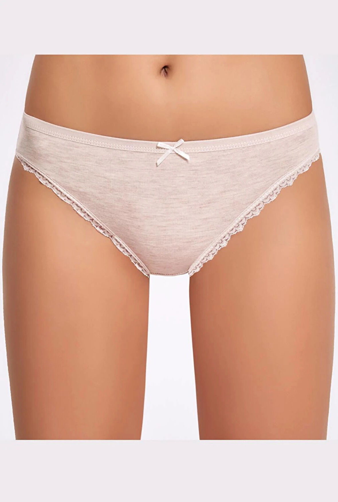 Melanjlı Dantelli Kadın Bikini Külot   10 Adet