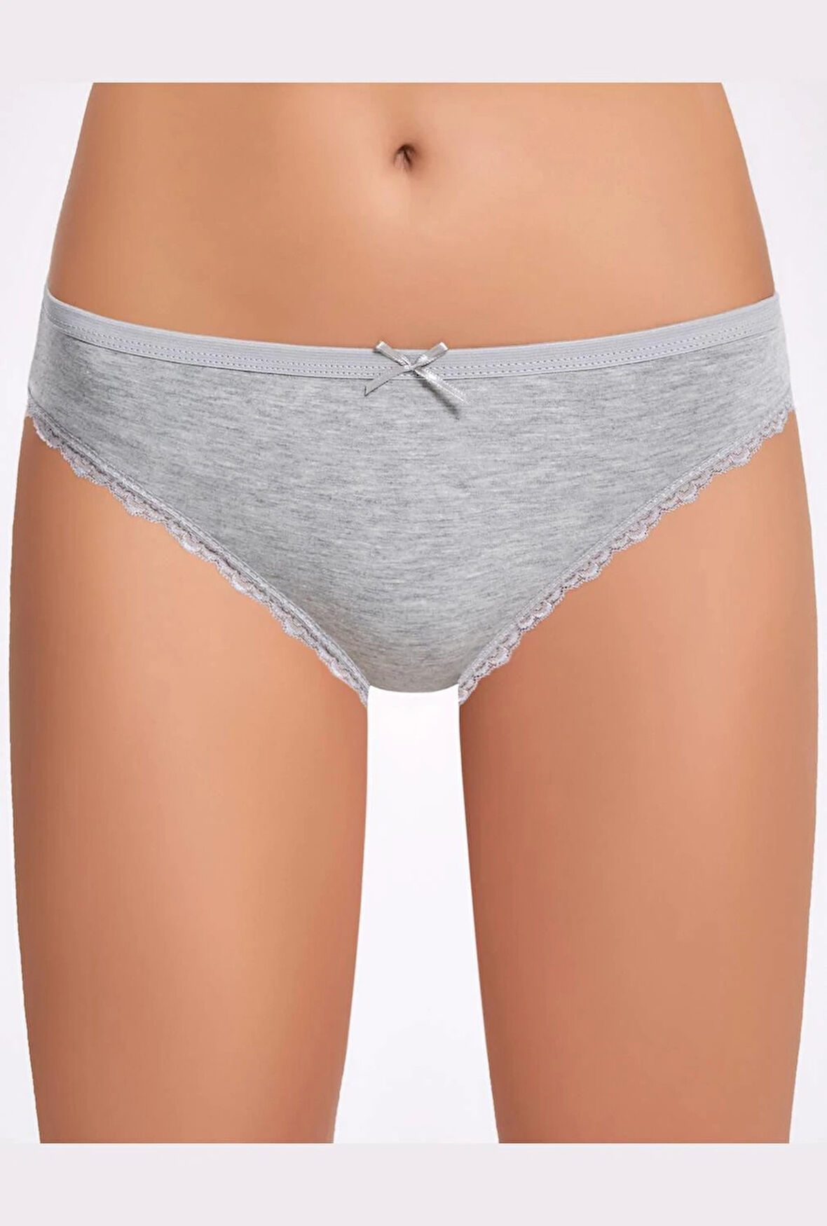 Melanjlı Dantelli Kadın Bikini Külot  5 Adet