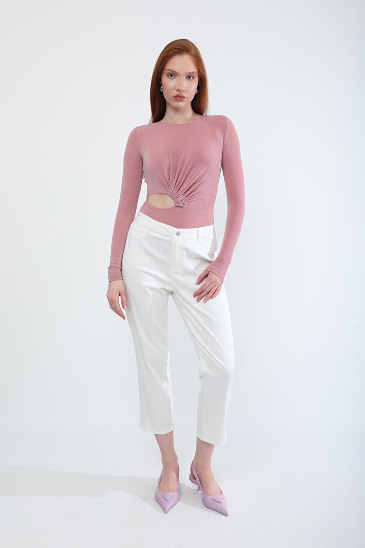 Kadın Likralı Esnek Slim Fit Pantolon