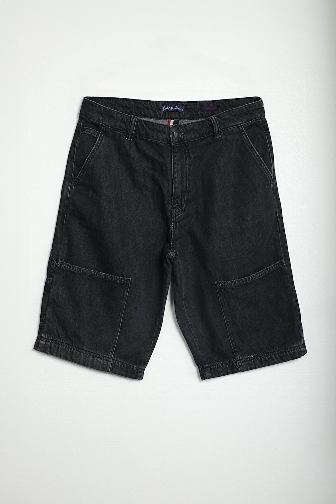 Erkek Cep Detaylı %100 Pamuk Rahat Kesim Antrasit Jean Kapri