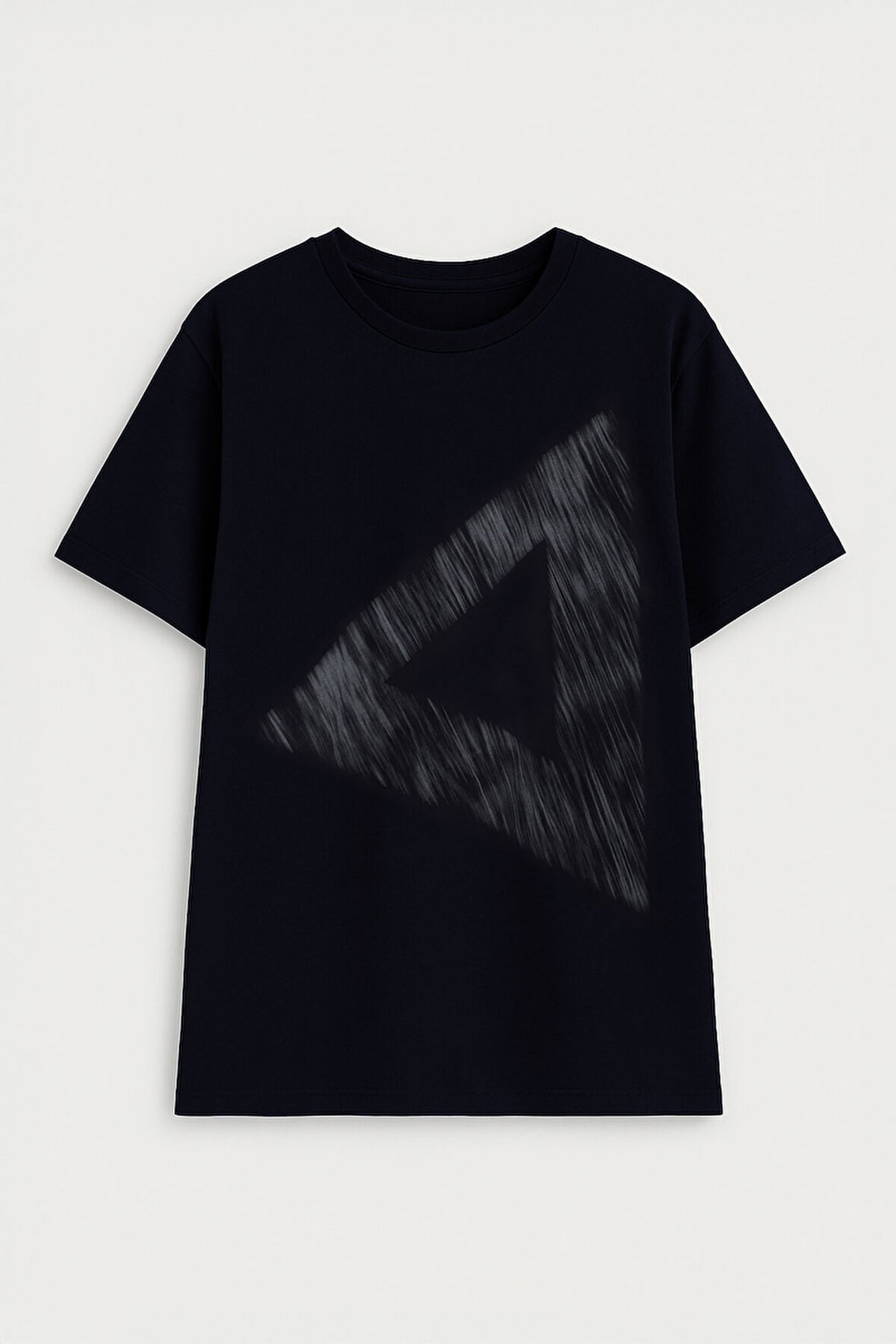 Kadın Rahat Kesim Bisiklet Yaka Baskılı Beyaz T-shirt