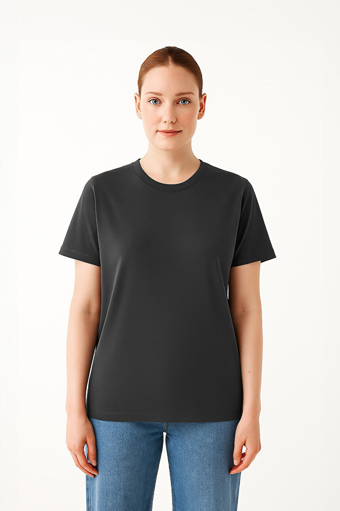 Kadın %100 Pamuk Basic T-shirt
