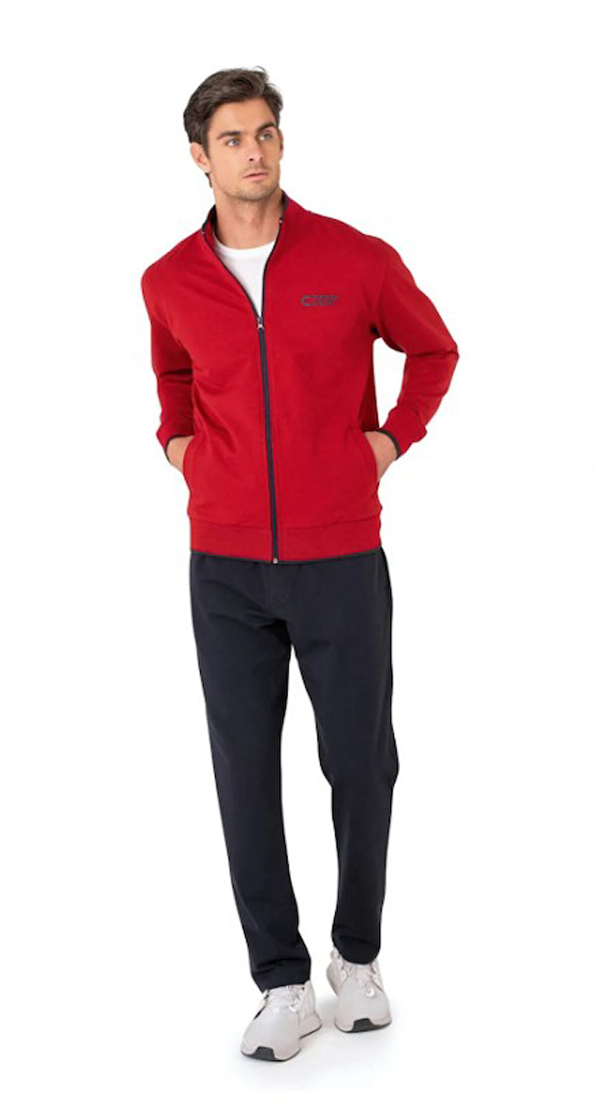 Pierre Cardin Erkek Fermuarlı Rahat Eşofman Takımı