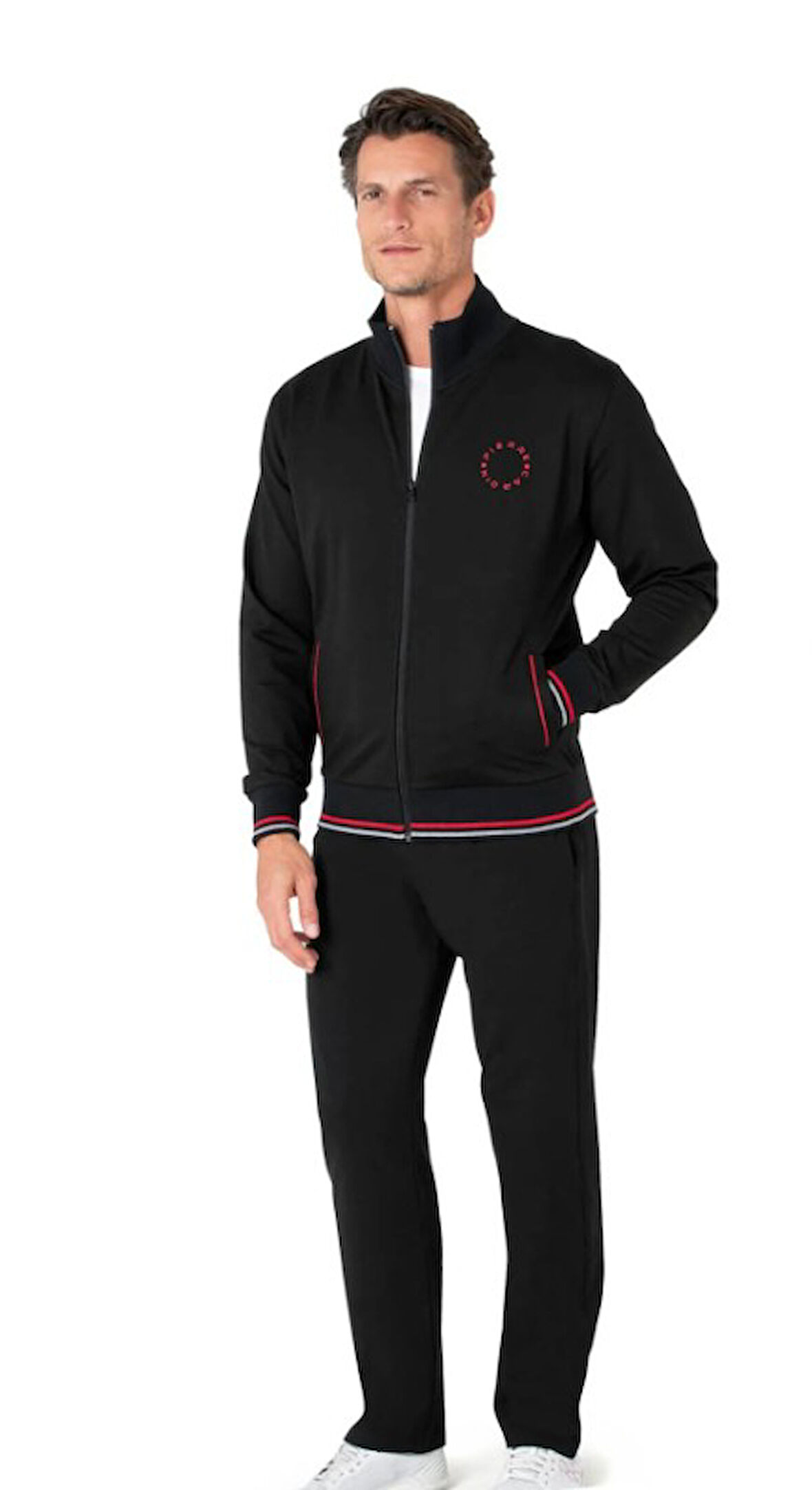 Pierre Cardin Erkek Fermuarlı Klasik Eşofman Takımı