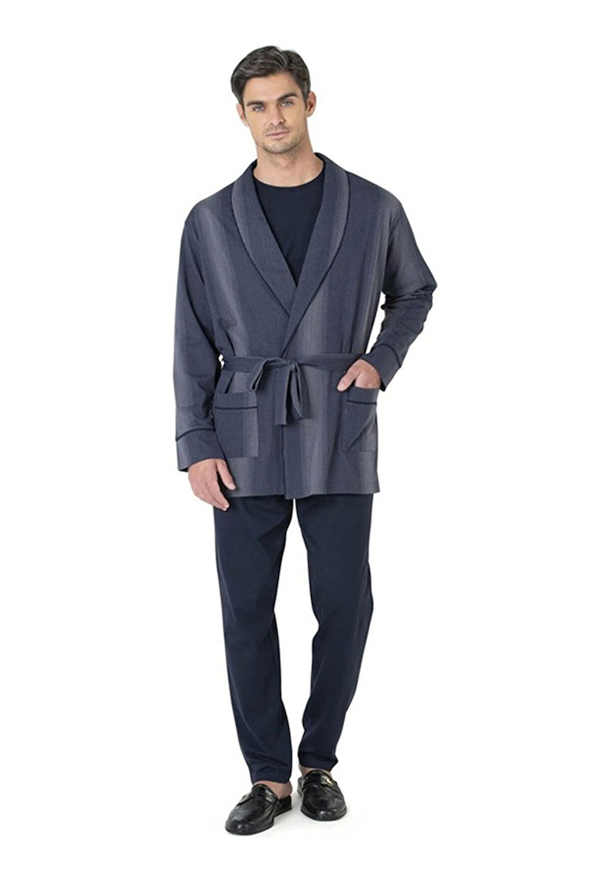 Pierre Cardin Erkek 3'lü Pijama Set Takım