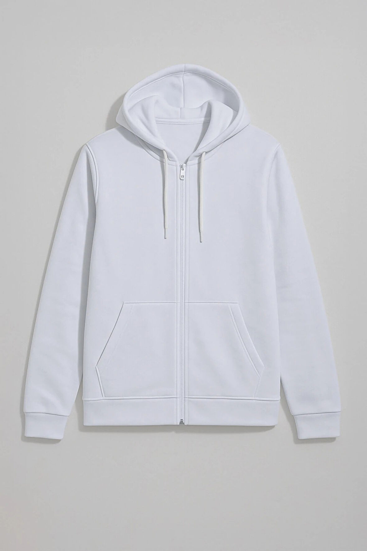 Kadın Fermuarlı Kapüşonlu Cepli İçi Polarlı Sweatshirt