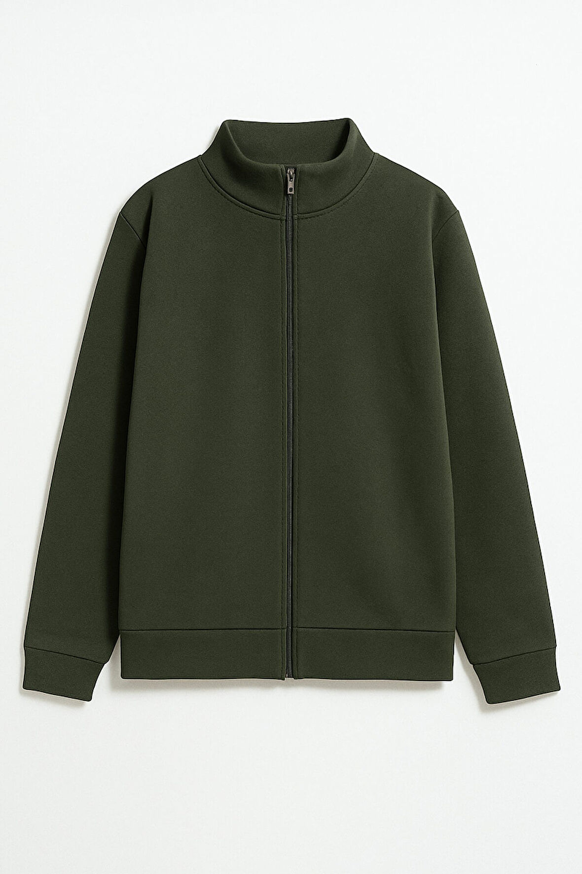 Kadın Fermuarlı İçi Polarlı Sweatshirt