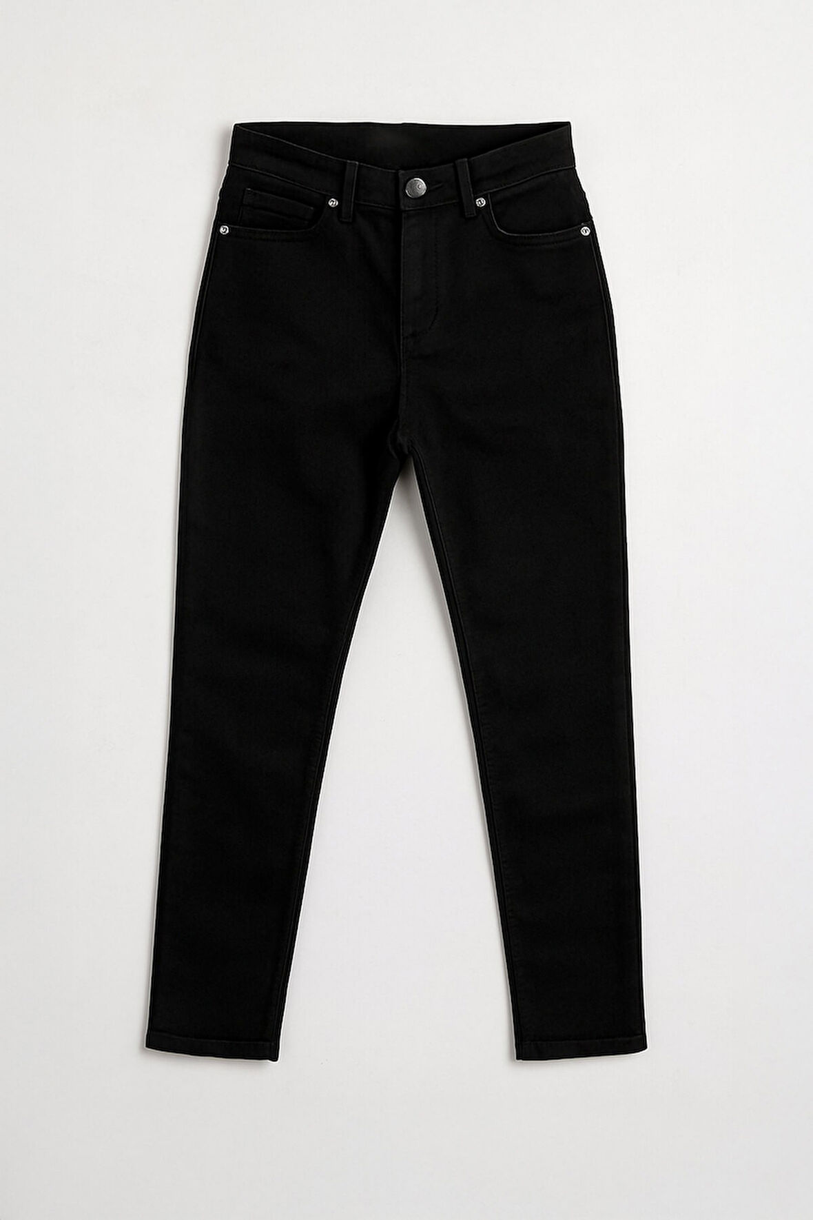 Kadın Dar Paça Super Skinny Siyah Jean Pantolon