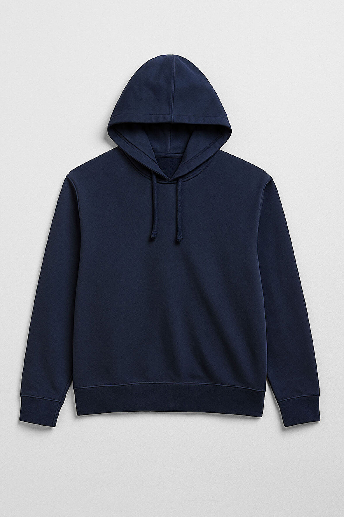 Erkek Kapüşonlu İçi Polarlı Lacivert Sweatshirt