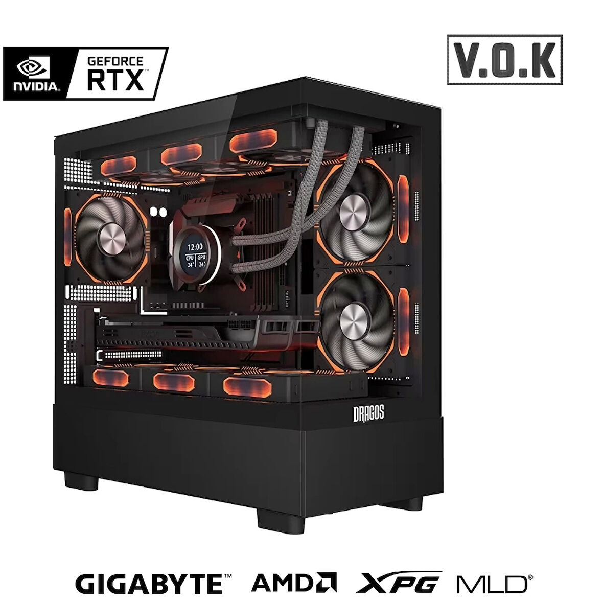 VOK SERIES V1 Ryzen 5 5600 16GB DDR4 500GB NVMe GeForce RTX4060 Gaming Hazır Sistem