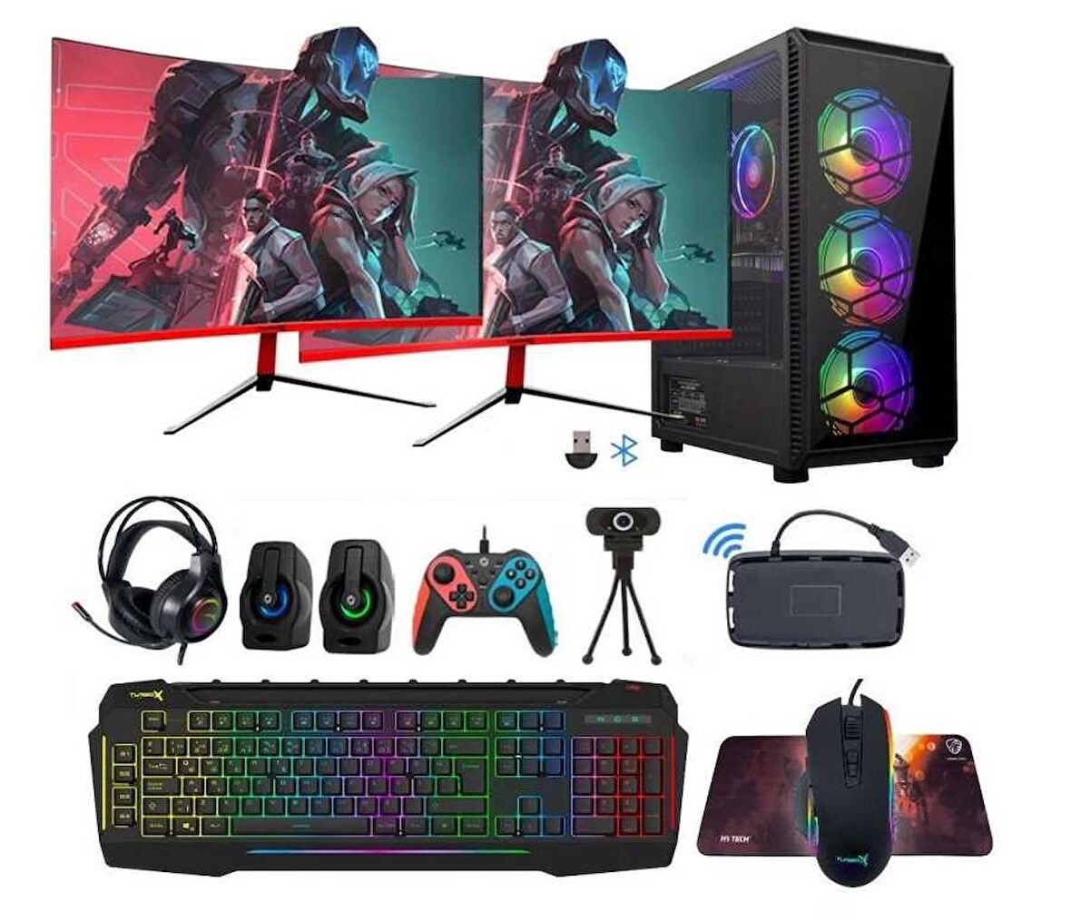 Turbox Tx1939 Intel i5 3470 16 GB DDR3 RAM 256 GB SSD 1 TB HDD NVIDIA GeForce GTX 1050 Ti FreeDos Masaüstü Bilgisayar 
