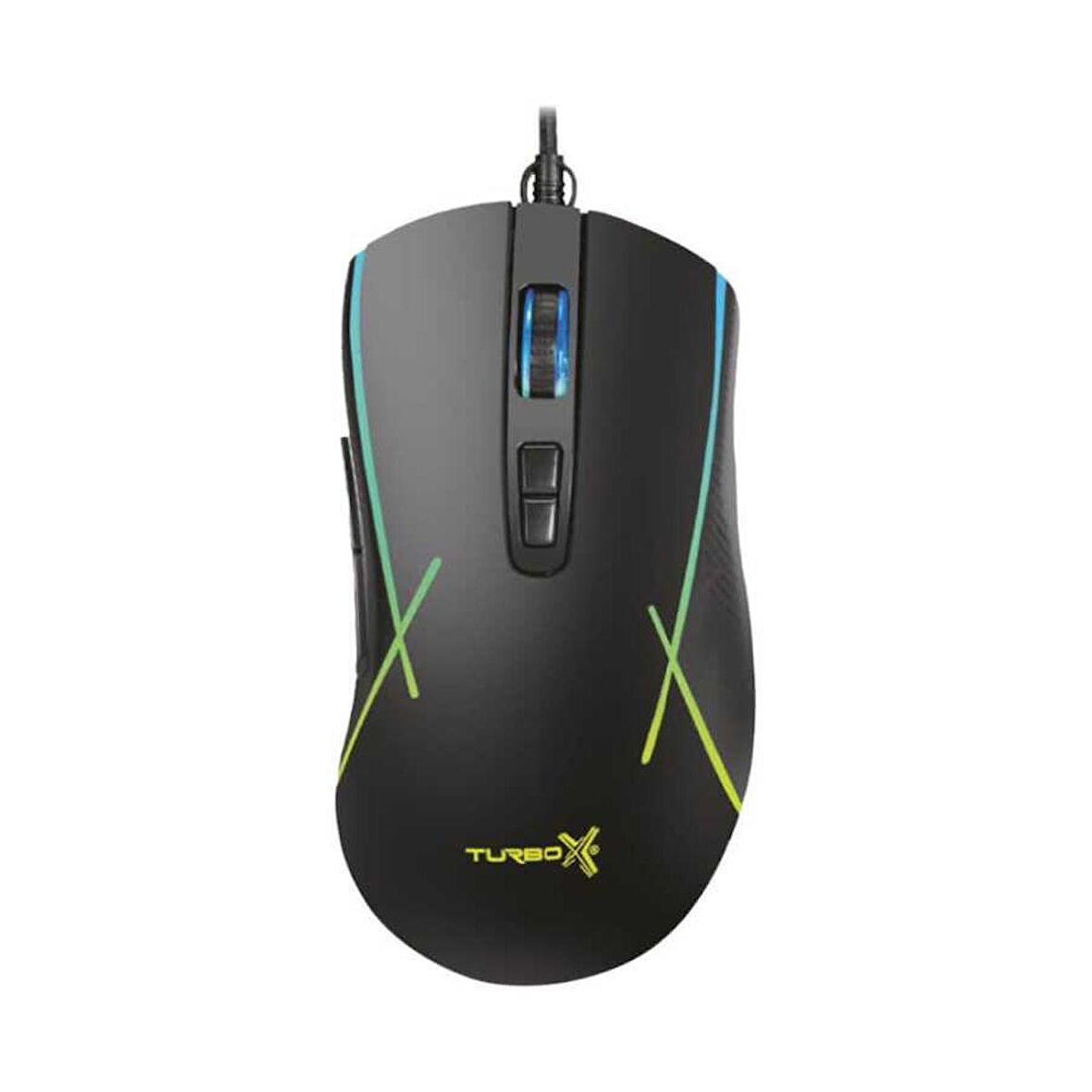 Turbox New Desing TR-M5 3200Dpi Usb Kablolu Siyah Gaming Optik Mouse RGB