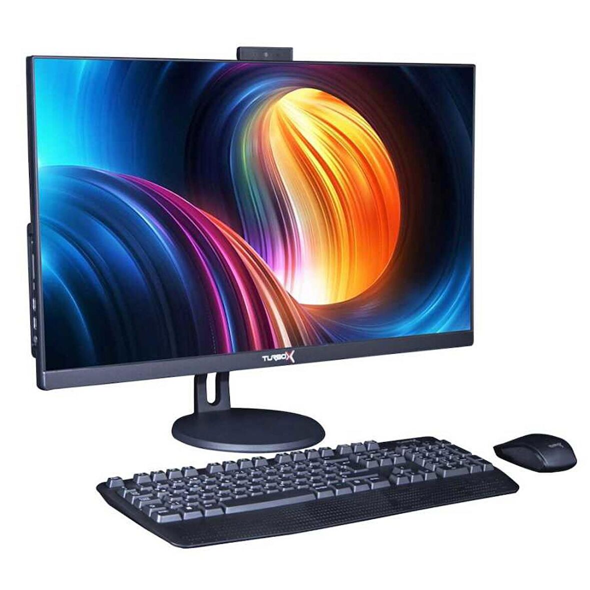 Turbox TAx714 i5 10400 16GB Ram 512GB M.2 NVMe SSD 27 inç Bluetooth Webcam Siyah All In One Bilgisayar
