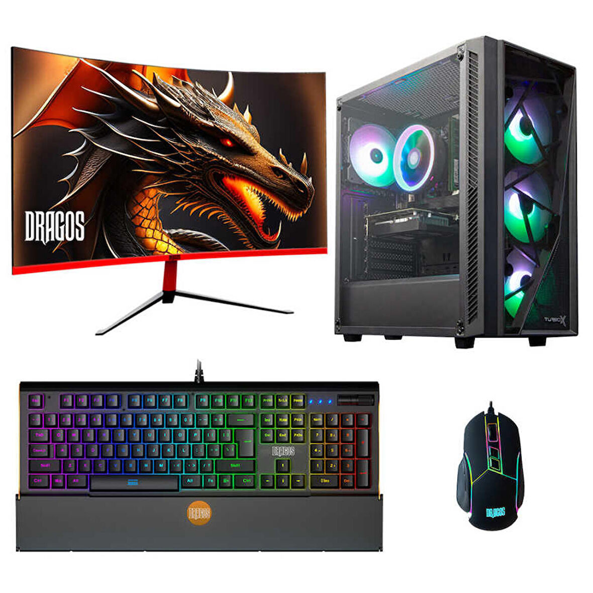 Dragos DRx4519 AMD 7600 16 GB DDR5 RAM 512 GB SSD NVIDIA GeForce RTX 4060 Ti FreeDos Masaüstü Bilgisayar 