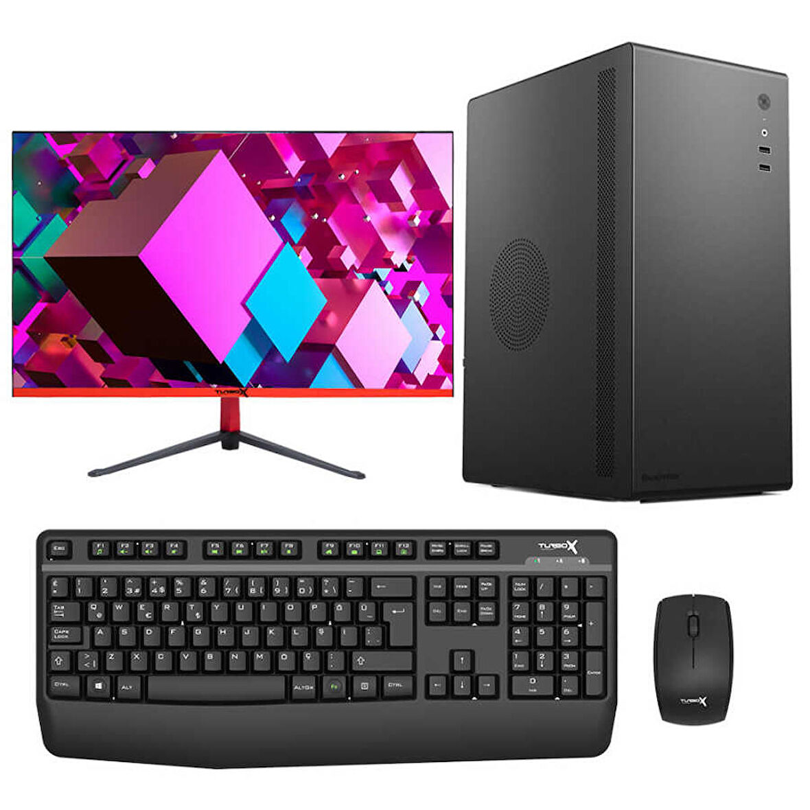 Turbox Tx4002 Intel Core i7 11700 8GB DDR4 256GB NVMe 27 inç Monitör Masaüstü İş Bilgisayarı
