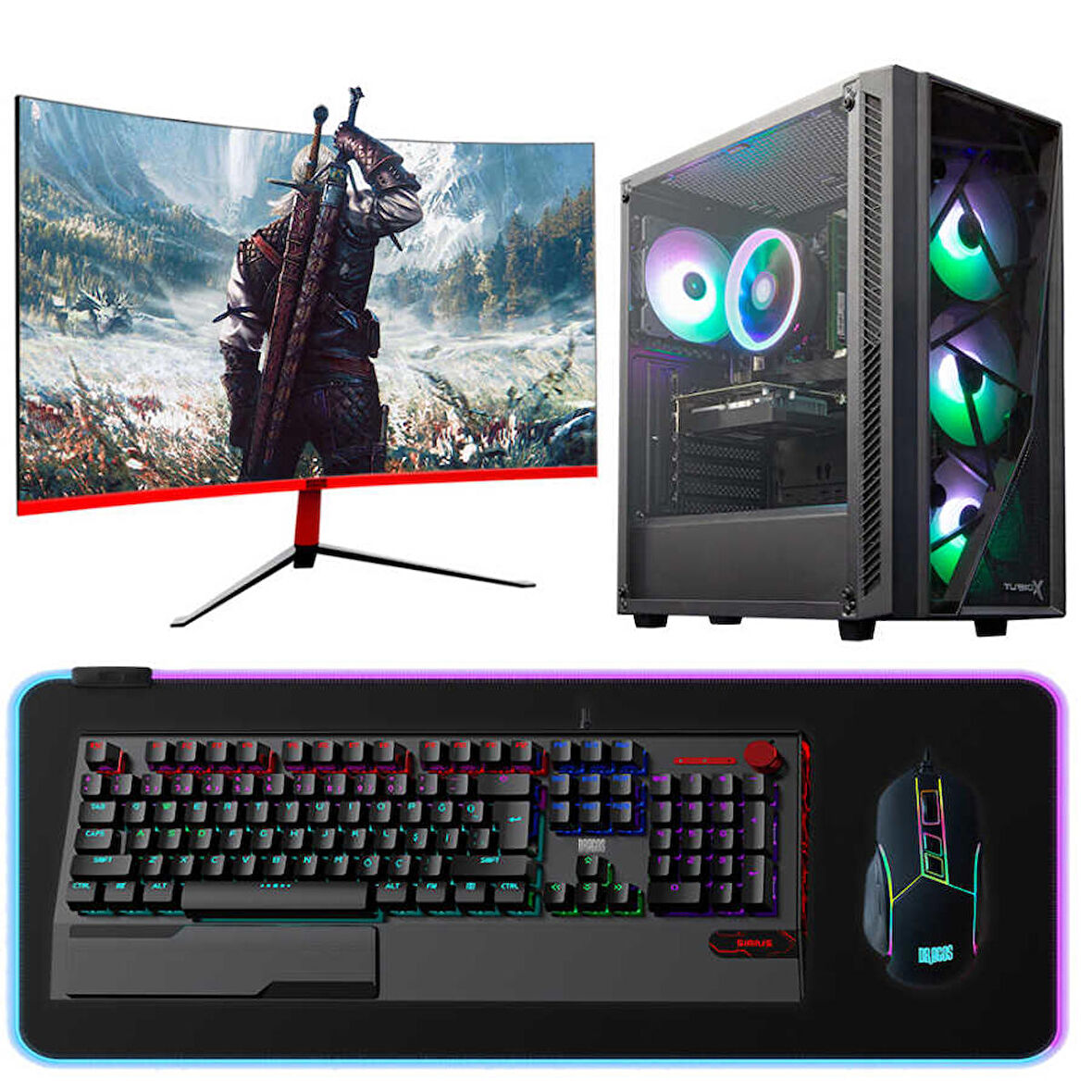 Dragos DRx4565 AMD 5500 16 GB DDR4 RAM 512 GB SSD NVIDIA GeForce GTX 1660 Ti FreeDos Masaüstü Bilgisayar 