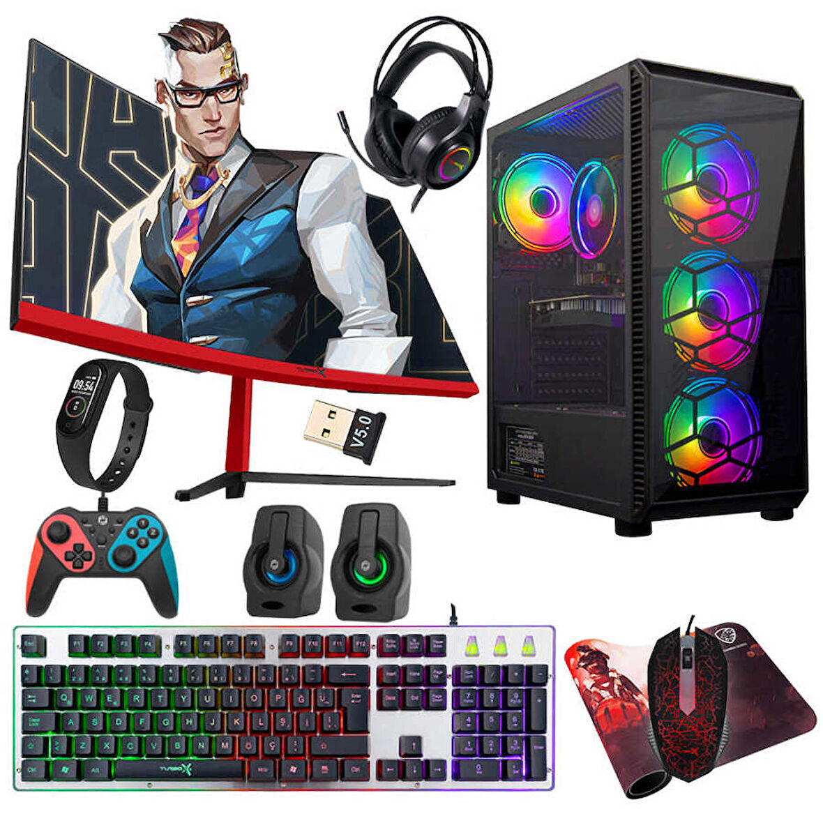 Turbox Tx4139 Intel i5 4440 16 GB DDR3 RAM 1 TB SSD AMD Radeon R7 240 FreeDos Masaüstü Bilgisayar 