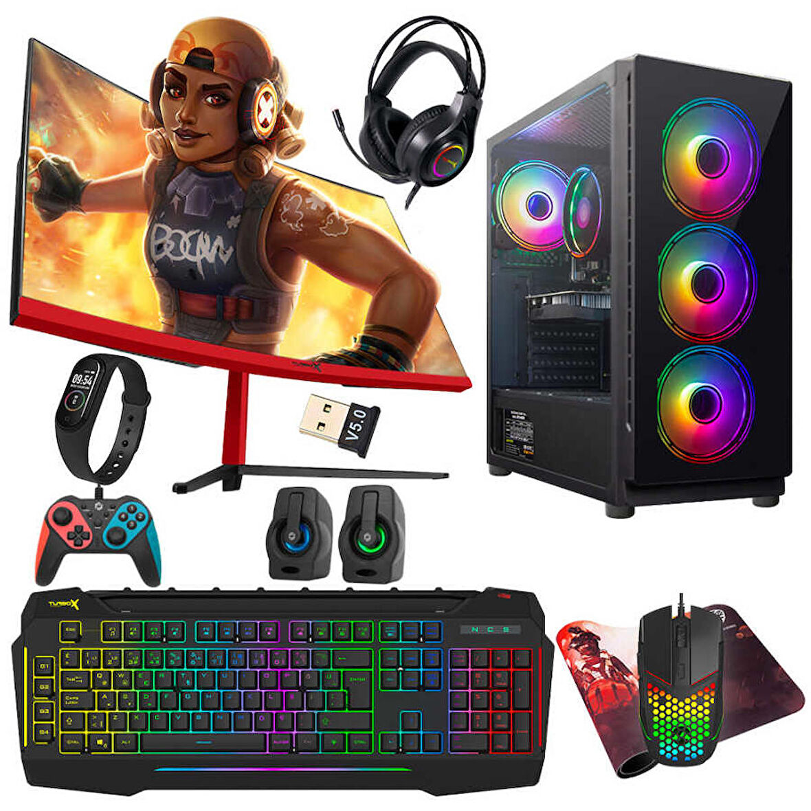 Turbox Tx4158 Intel i5 6400 16 GB DDR4 RAM 1 TB SSD AMD Radeon RX 550 FreeDos Masaüstü Bilgisayar 