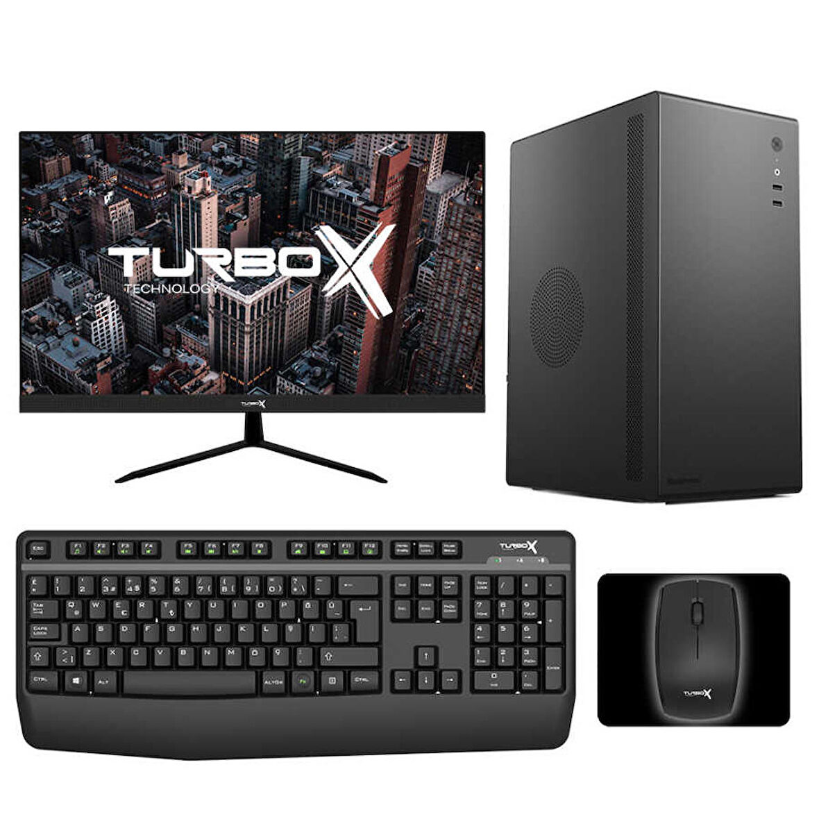 Turbox Tx4287 i3 6100 16GB DDR4 256GB SSD 21.5 inç Monitör Masaüstü Ev Ofis Bilgisayarı