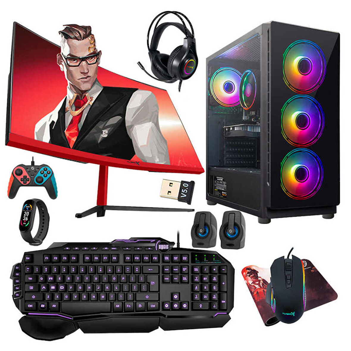 Turbox Tx4400 Intel i5 6400 16 GB DDR4 RAM 1 TB SSD AMD Radeon RX 560 FreeDos Masaüstü Bilgisayar 