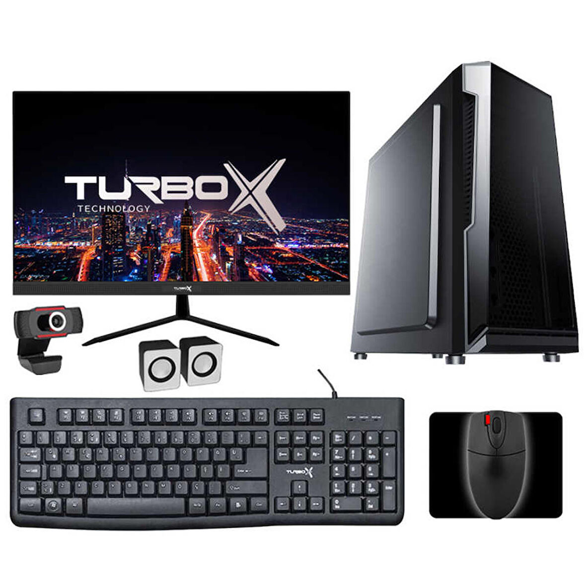 Turbox Tx4504 Intel i3 6100 16 GB DDR4 RAM 1 TB SSD Intel HD Graphics FreeDos Masaüstü Bilgisayar 