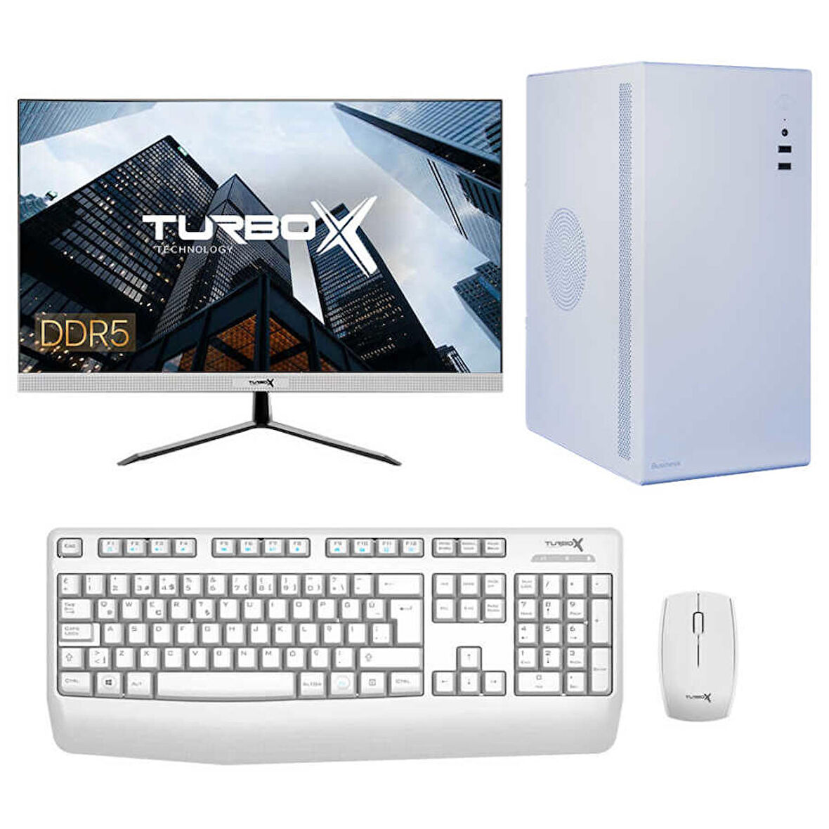 Turbox Tx4746 Intel Core i5 13400 32GB DDR5 Ram 1TB NVMe 21.5 inç FHD Monitör Ofis Bilgisayarı