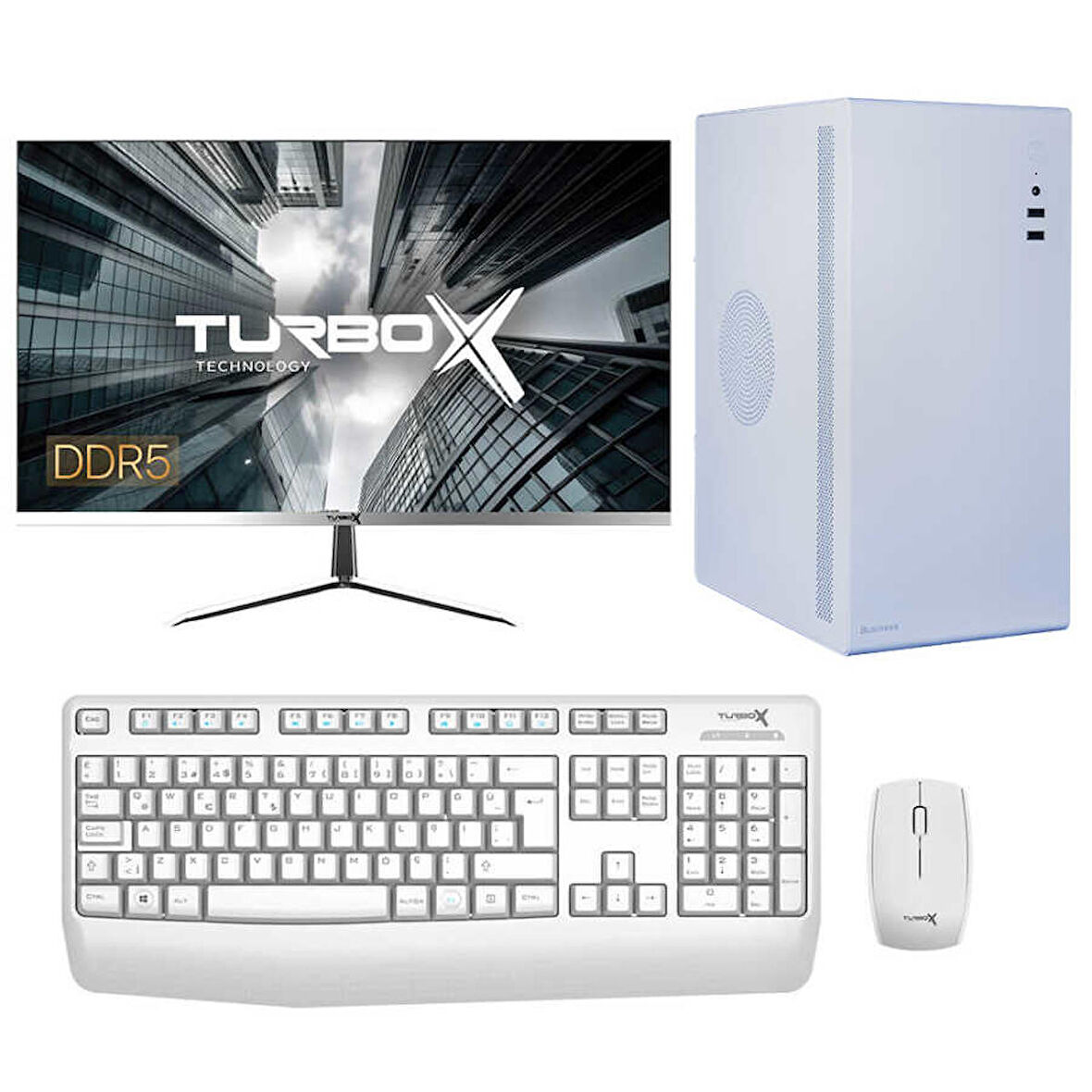 Turbox Tx4761 Intel Core i5 13400 32GB DDR5 Ram 1TB NVMe 23.8 inç FHD Monitör Ofis Bilgisayarı