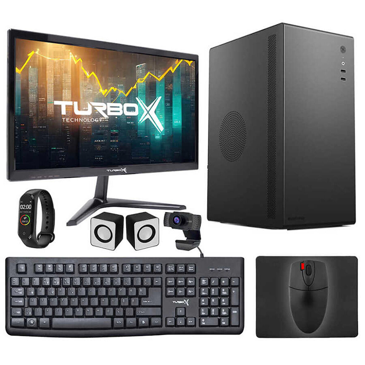 Turbox Tx4945 Intel Core i5 4440 8GB Ram 256GB M.2 NVMe SSD 19.5 inç Masaüstü Ofis Bilgisayarı