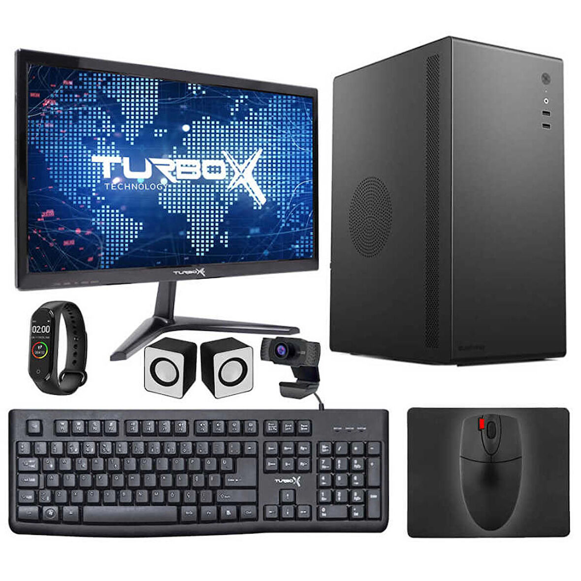 Turbox Tx4965 Intel Core i5 4440 16GB Ram 1TB M.2 NVMe SSD 21.5 FHD Masaüstü Ofis Bilgisayarı