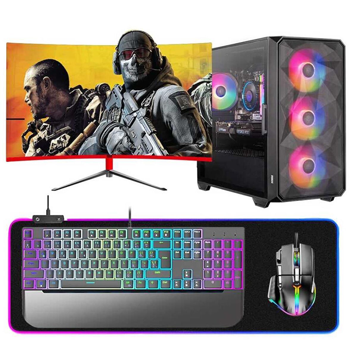 Dragos Isyutaru i5 11400F 16GB 512GB NVMe MSI RX 6700 XT OC 12GB 27 inç 165Hz Oyuncu Masaüstü Bilgisayarı