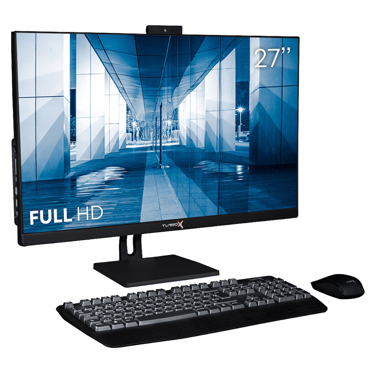 Turbox TAx1200 i7 10700 32GB DDR4 1TB NVMe Intel UHD 630 G.Kartı 27 inç FHD BT Webcam All in One PC