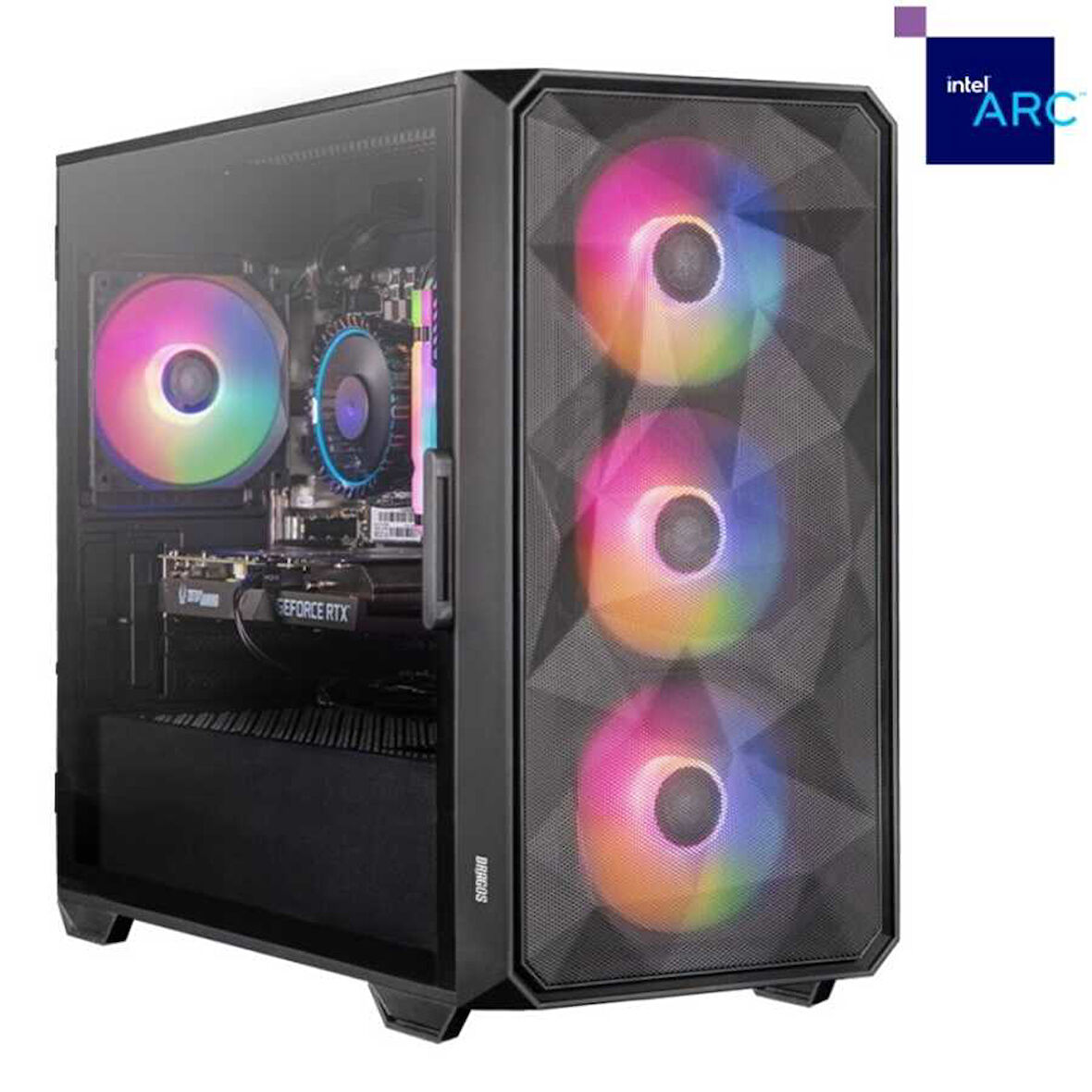 Dragos DRx6993 Ryzen 5 5500 16GB Ram 512GB M.2 NVMe 8GB INTEL Arc A750 256 Bit Oyuncu Bilgisayarı