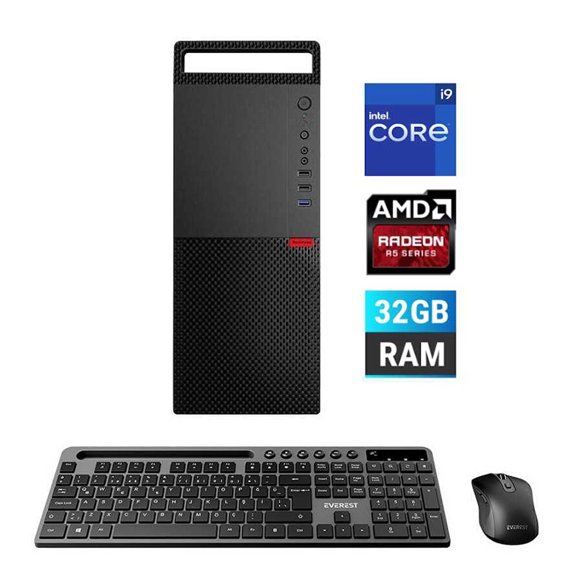 Turbox Tx5463 i9 11900F 32GB DDR4 Ram 1TB SSD 2GB R5 230 Masaüstü Kurumsal Ofis Bilgisayarı