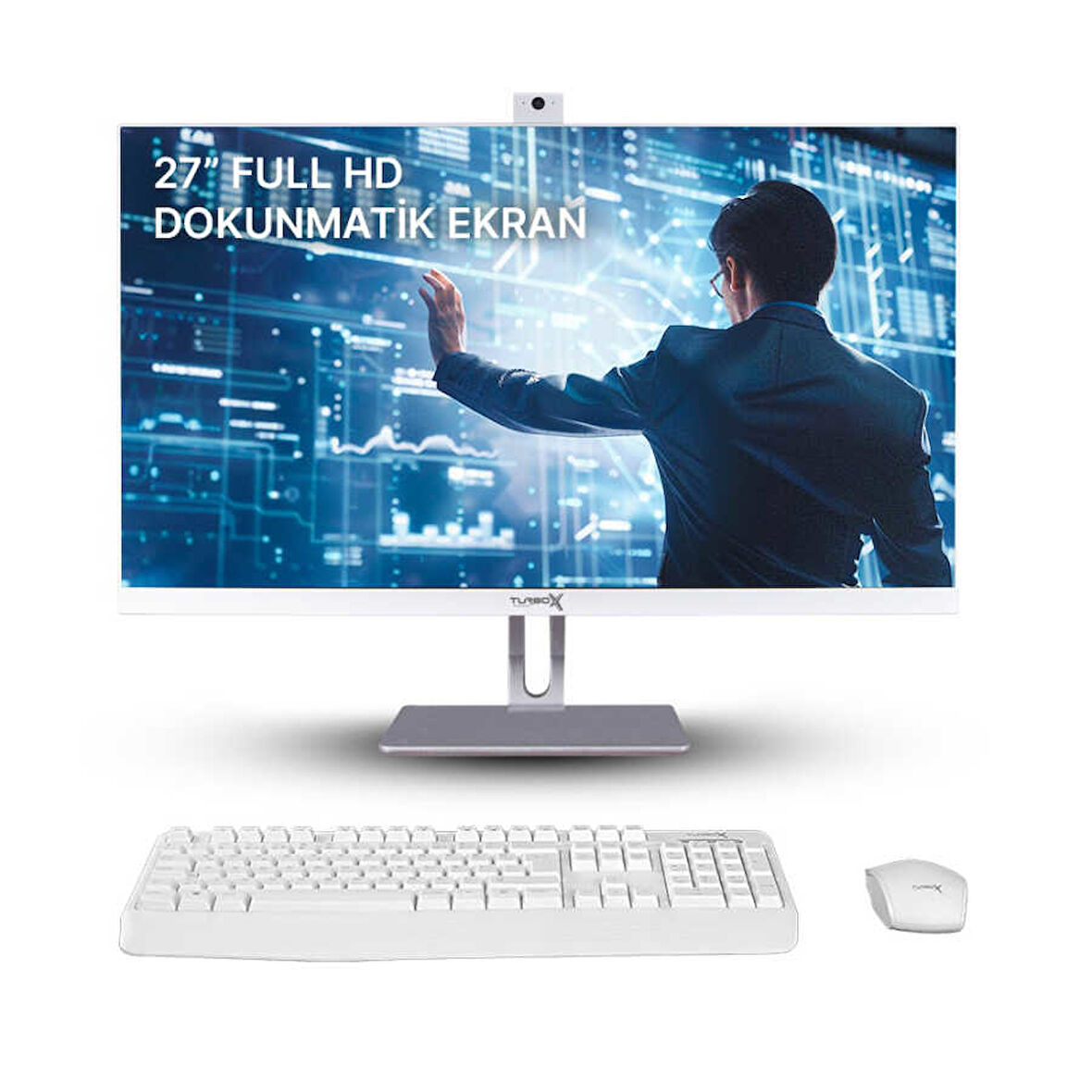 Turbox TAx1328 i5 4440 8GB Ram 256GB SSD 27 inç Full HD Dokunmatik BT Webcam WiFi All in One PC