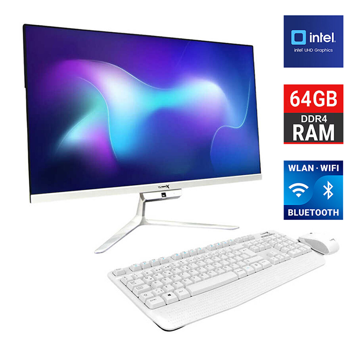 Turbox TAxPro7 i5 12450H 64GB DDR4 Ram 1TB SSD 21.5 inç FHD BT Webcam WiFi All in One Bilgisayar