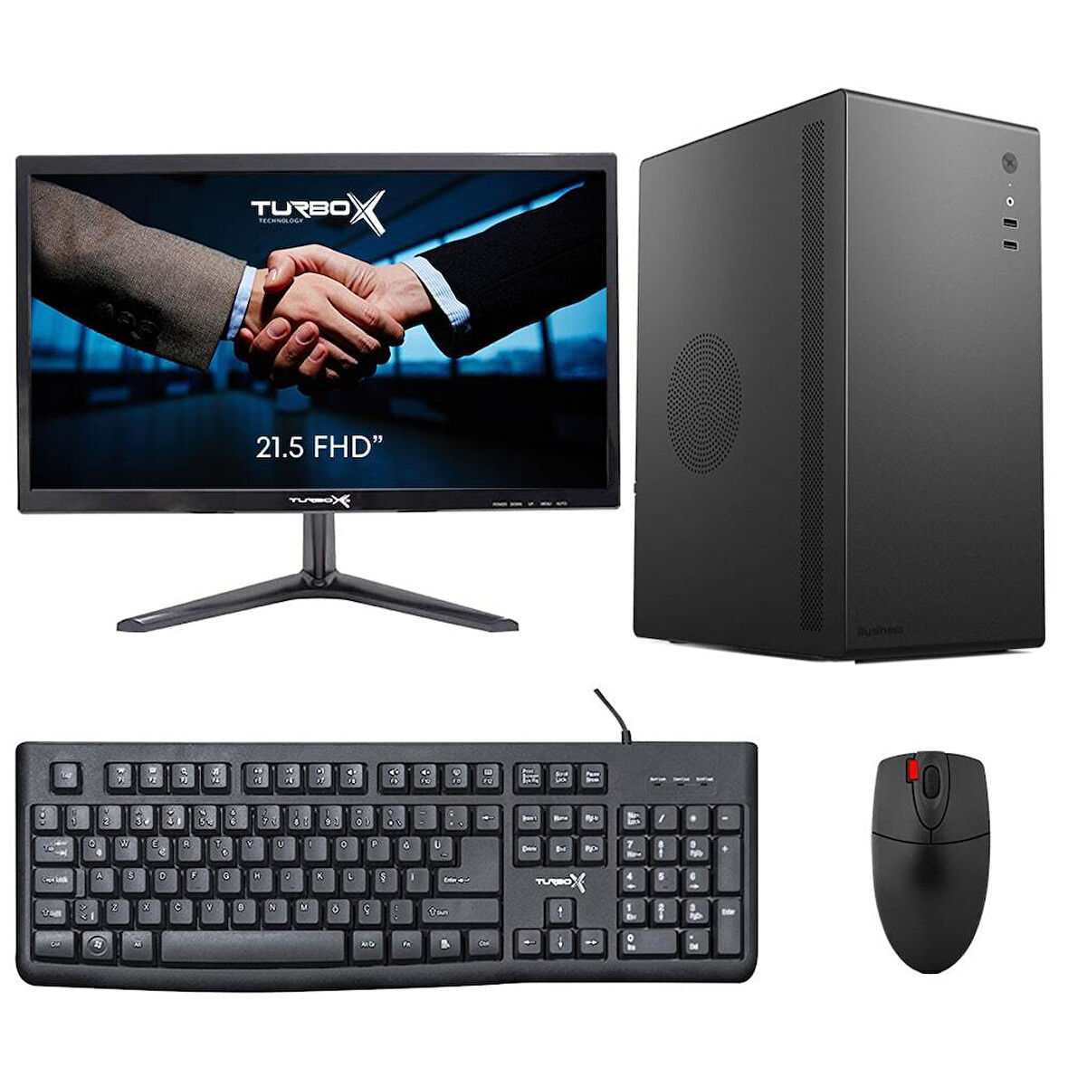 Turbox Tx5924 i5 9400 16GB DDR4 Ram 256GB SSD 21.5 inç FHD Monitör Masaüstü Ofis Hazır Sistem