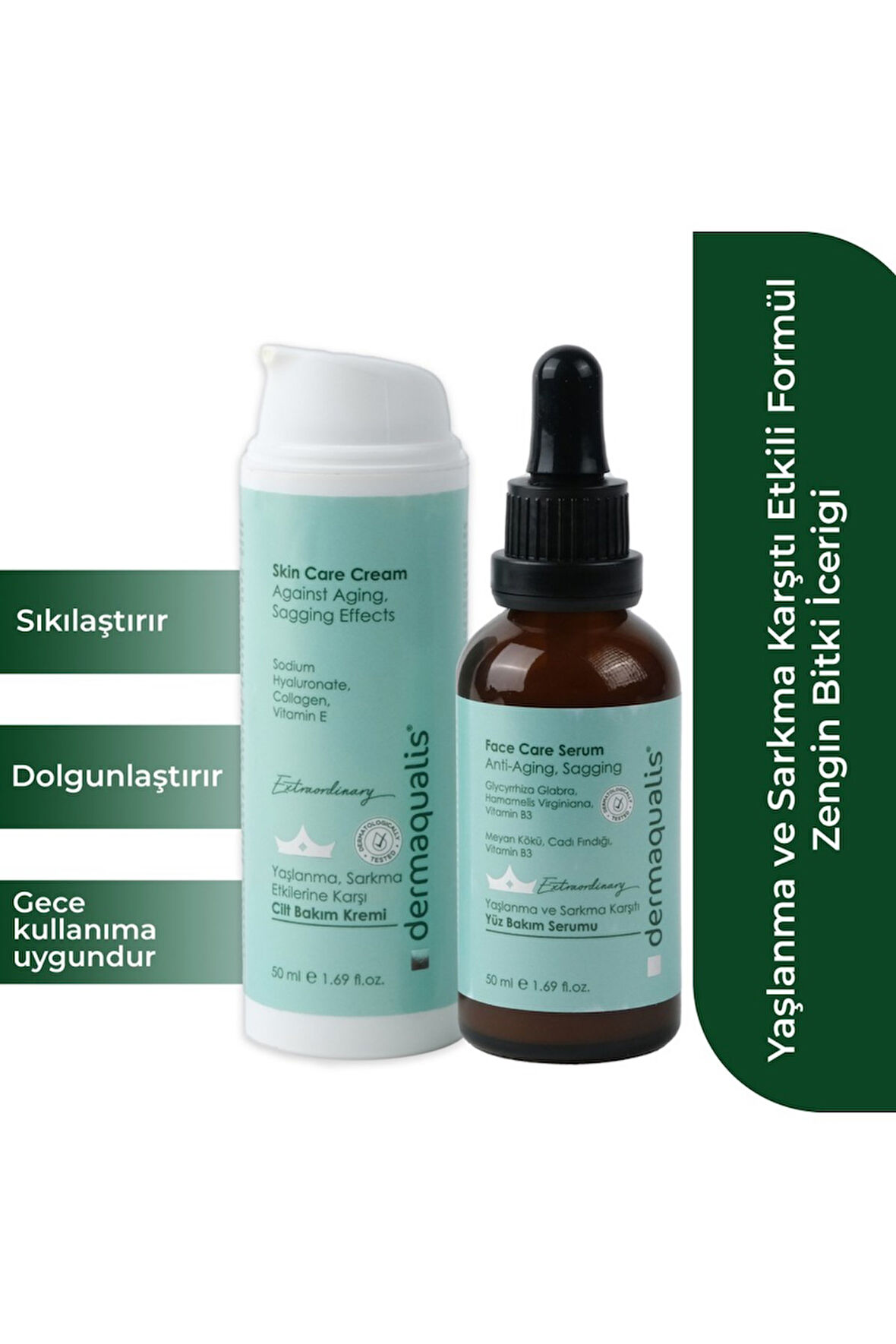 Dermaqualis Yaşlanma Karşıtı Krem Ve Serum Seti