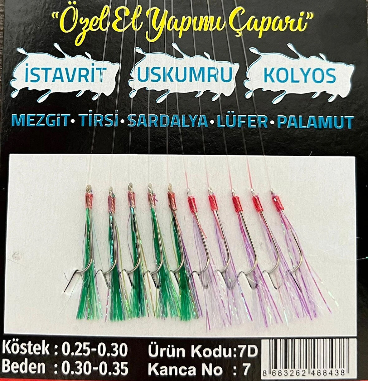 VURGUN CAPARI PEMBE YESIL URUN KODU:7D