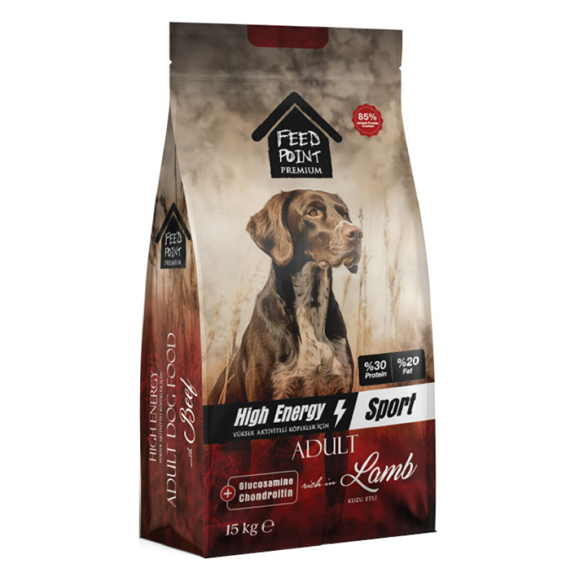 Feed Point Yüksek Enerjili Kuzu Etli Yetişkin Köpek Maması 15 kg