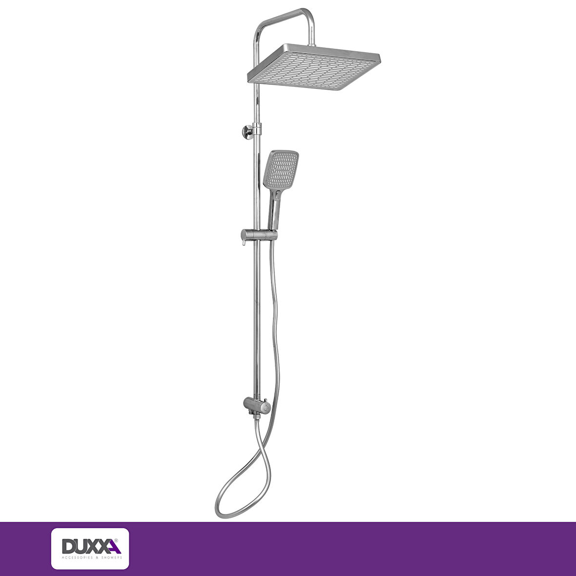 DUXXA Atlas Rain Duş Seti Krom D.114