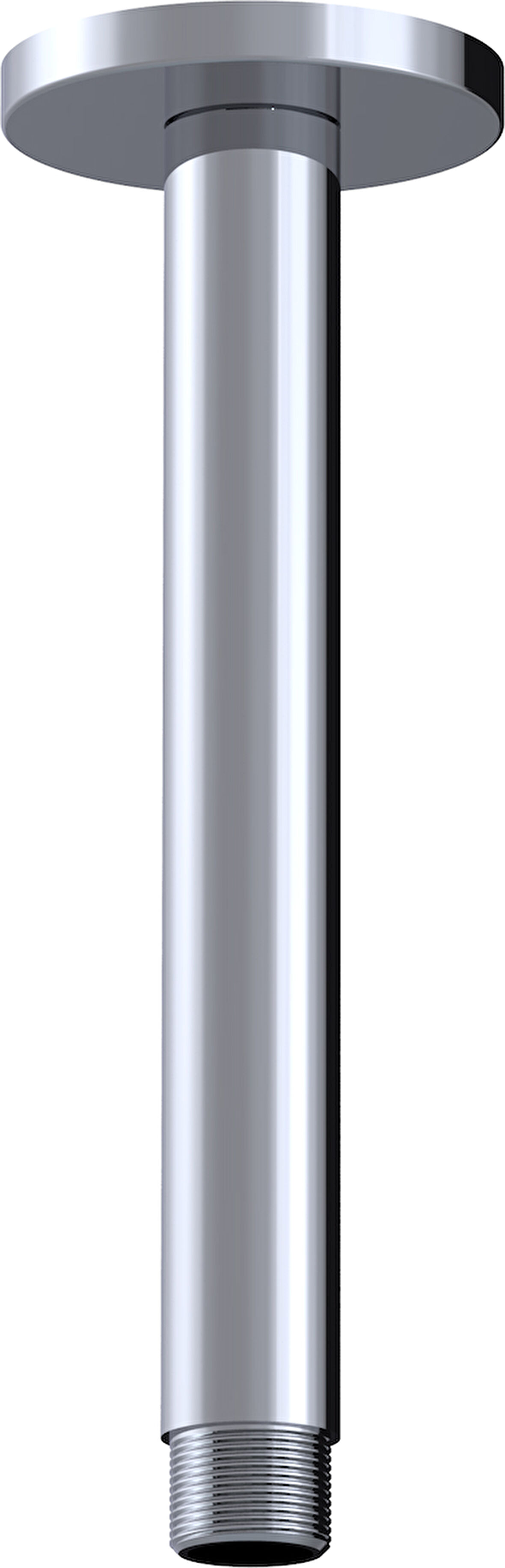 Ankastre Duş Borusu Tavandan Pirinç 15cm Çap 20mm Kalınlık 2mm 3 Yıl Garanti