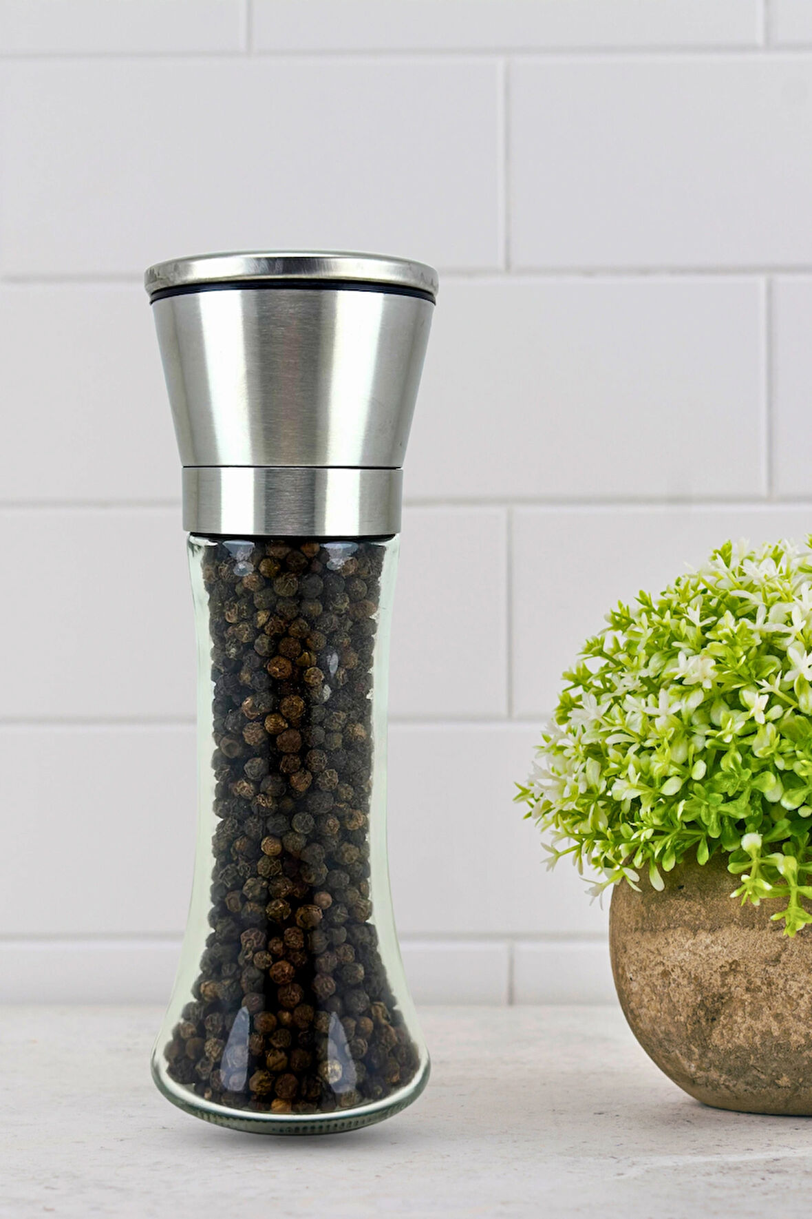 Metal Başlıklı Karabiber Seramik Değirmen Öğütücü 200gr