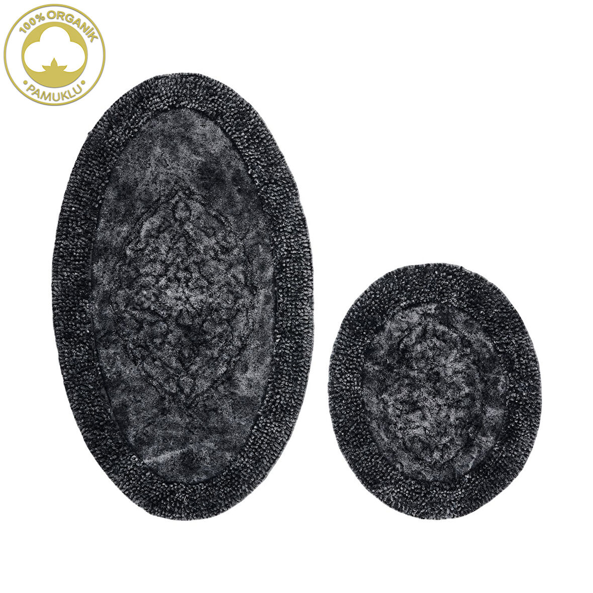 Alanur Salina Oval Cotton Makarnalı 2 Li Paspas