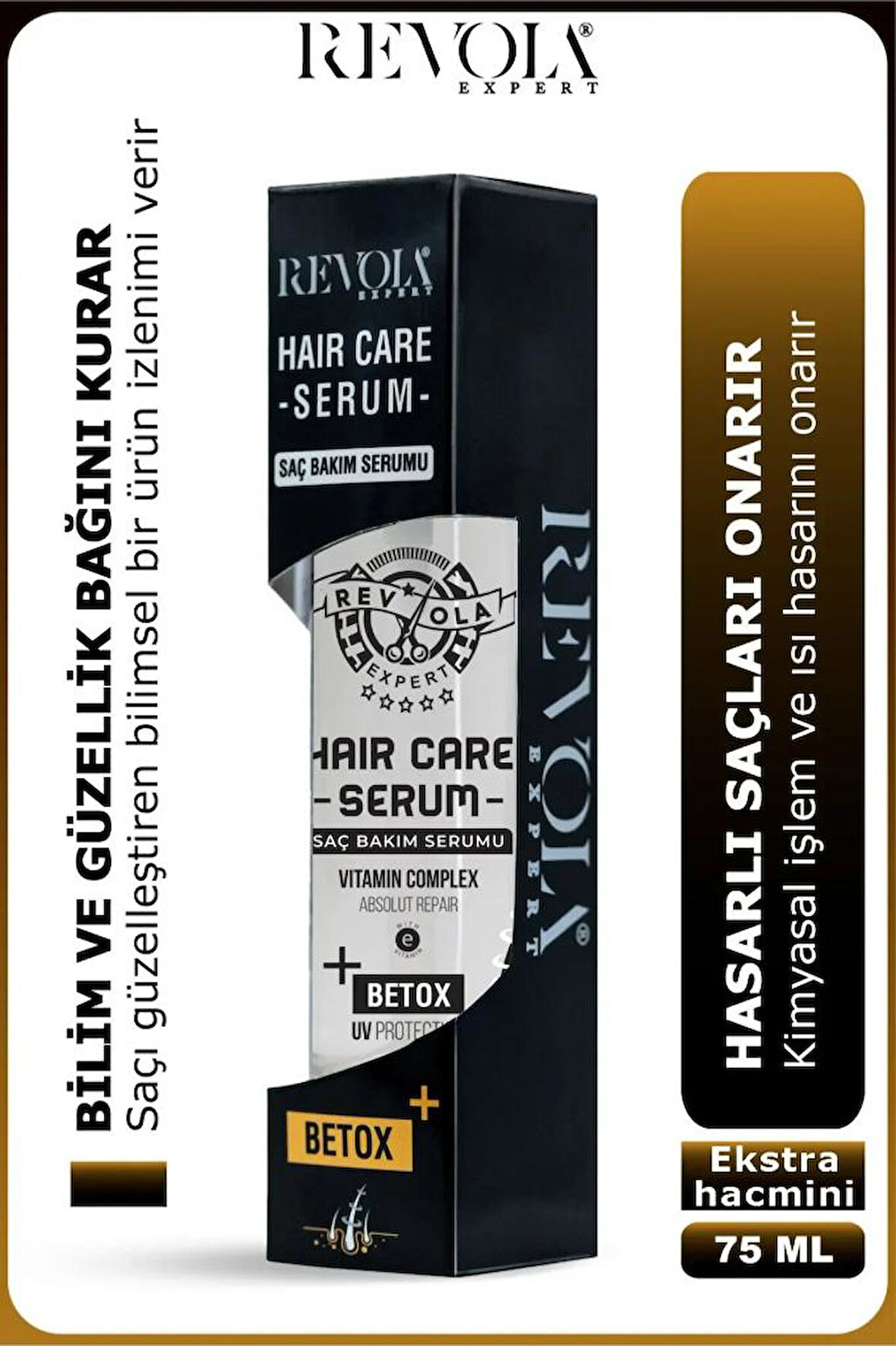 Revola Expert E Vitaminli Tam Onarıcı Saç Bakım Serumu 75 Ml Betox (Botox Etkili)