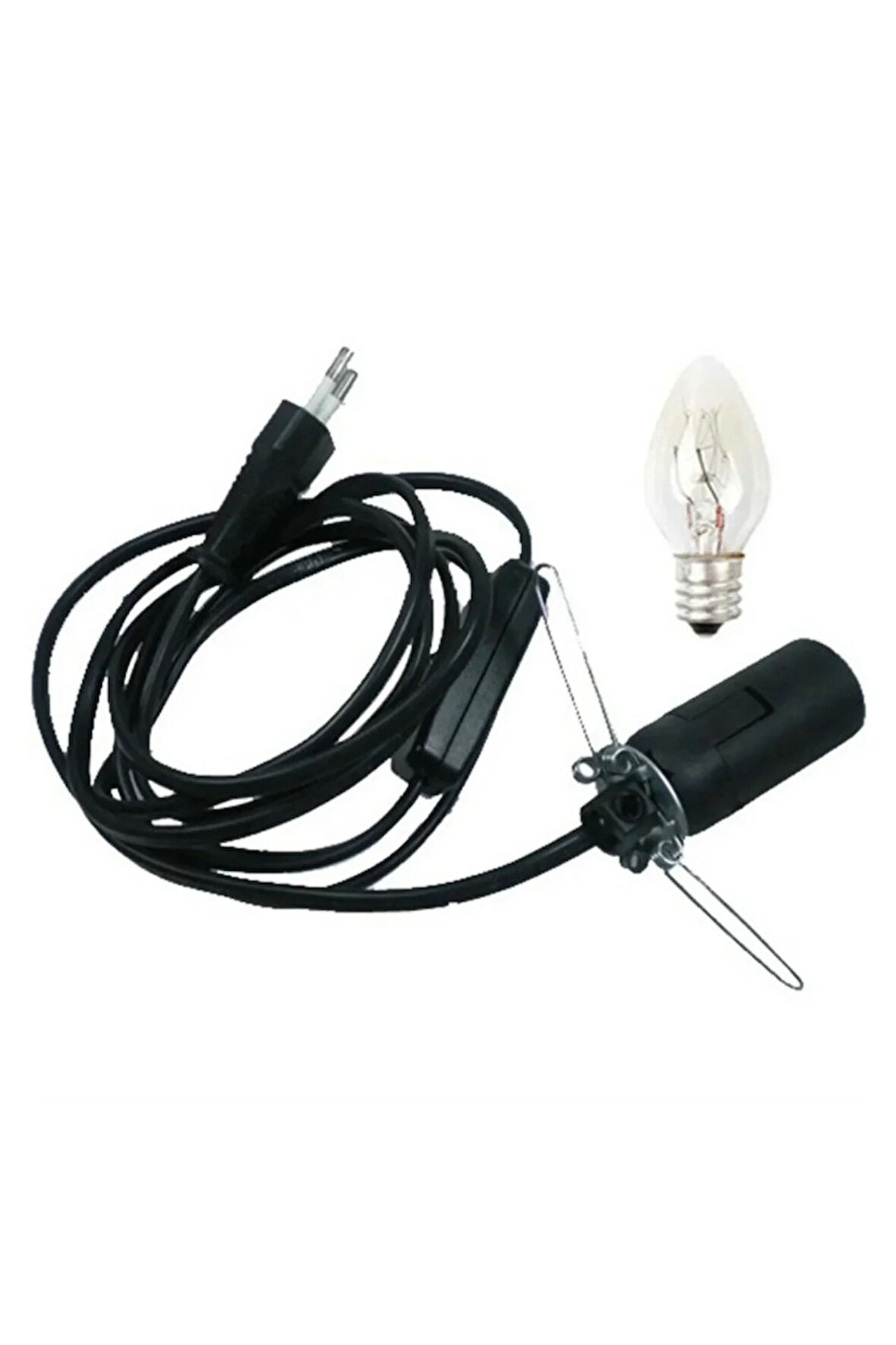 Doğal Kaya Tuzu Lambası Kablosu – 1,5 Metre Açma/Kapama Düğmeli + Ampul Dahil