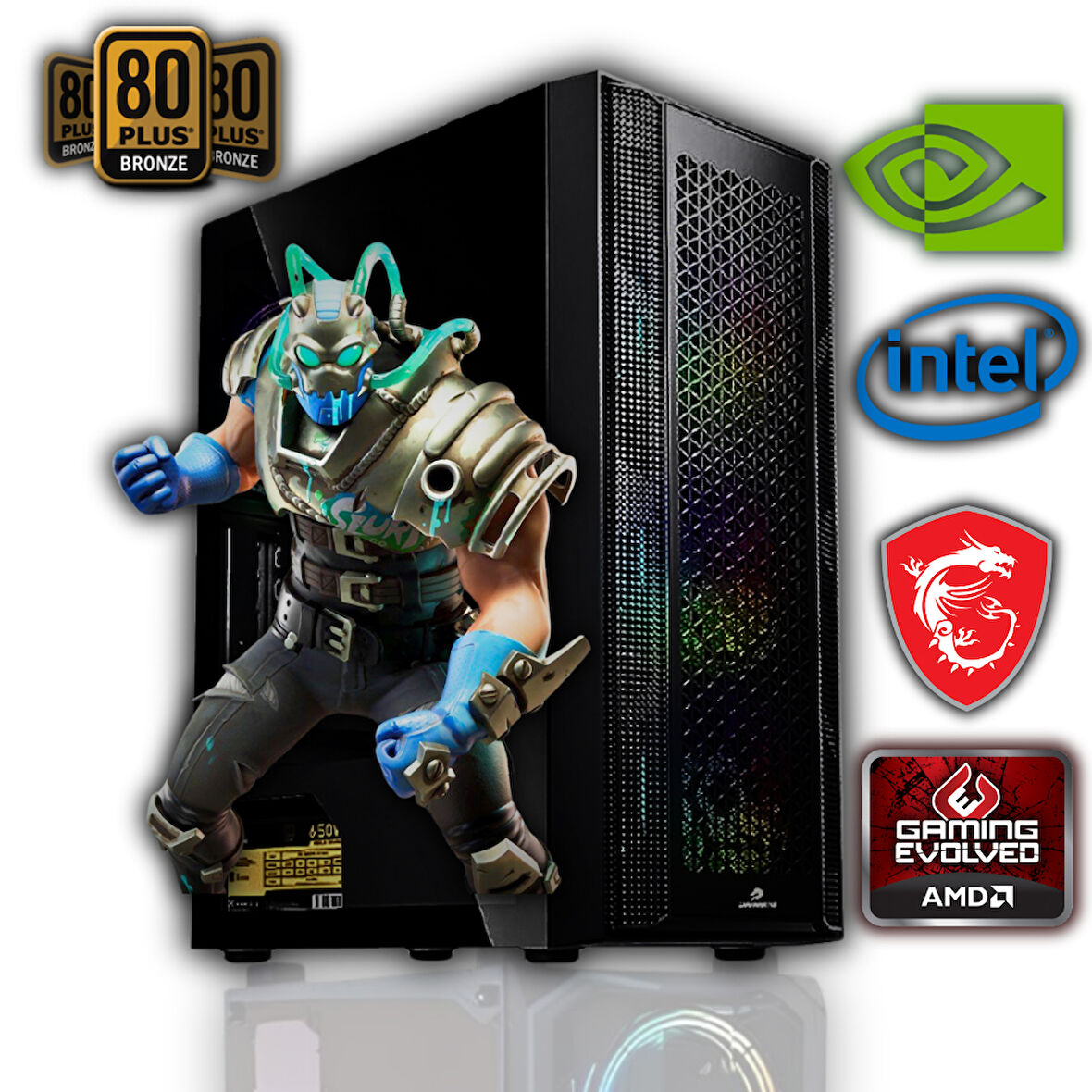 Avantron Gmx7871 Ryzen 5 5500 16Gb Ddr4 256Gb M2 Nvme 8Gb Rx580 Oyun Bilgisayarı